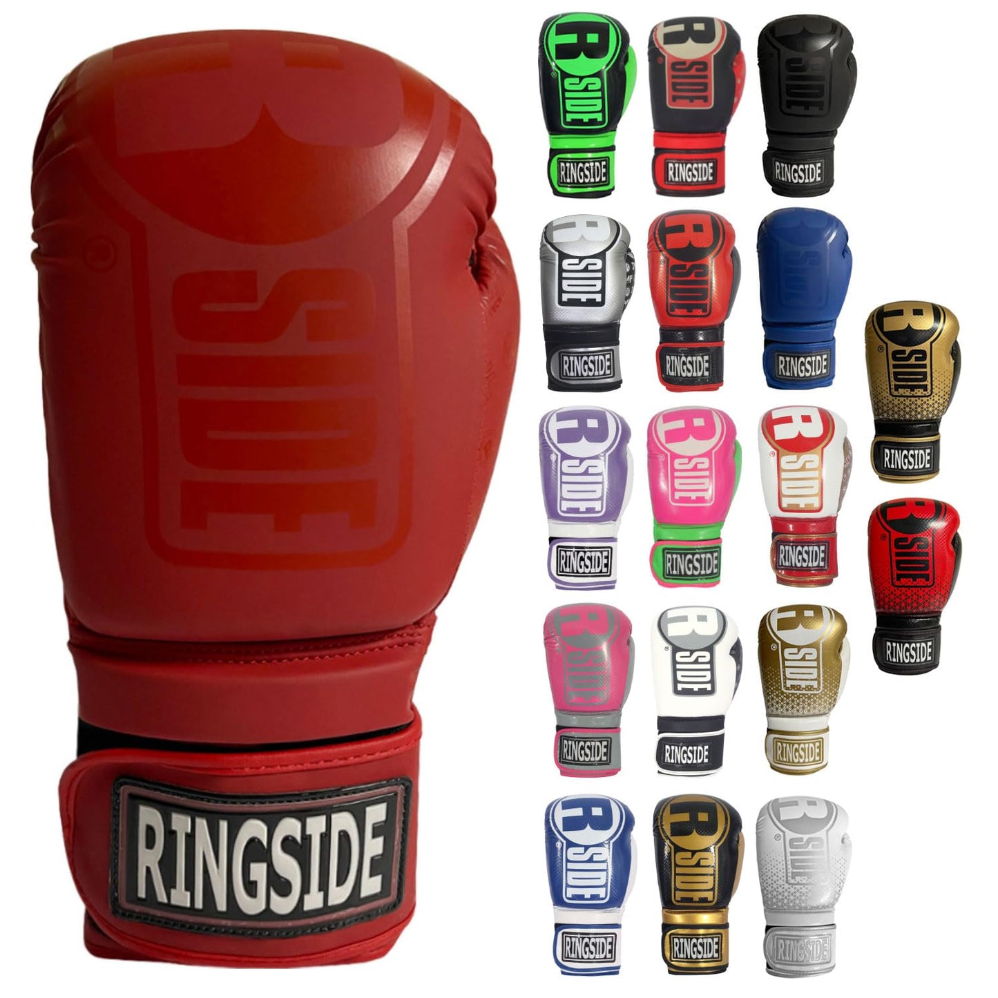 Ringside Apex Bag Gloves IMF-Tech Boxing Gloves with Secure Wrist Support Synthetic Boxing Gloves for Men and Women Red L/XL